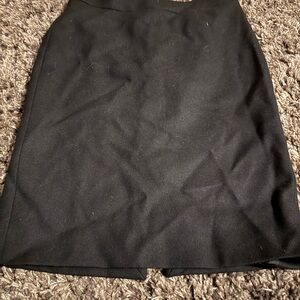 J. Crew Classic Black Pencil Skirt